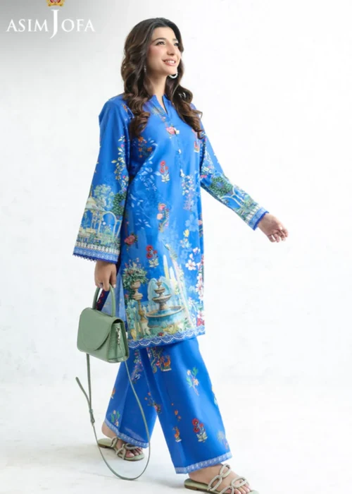 Asim Jofa | Blue Cambric Co Ord Set - Image 3