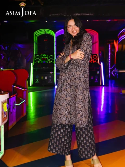 Asim Jofa | Blue Cambric Kurta Set