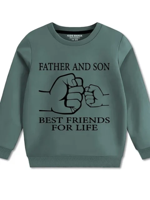 Kids Mania | Fern Green Fleece Sweatshirt