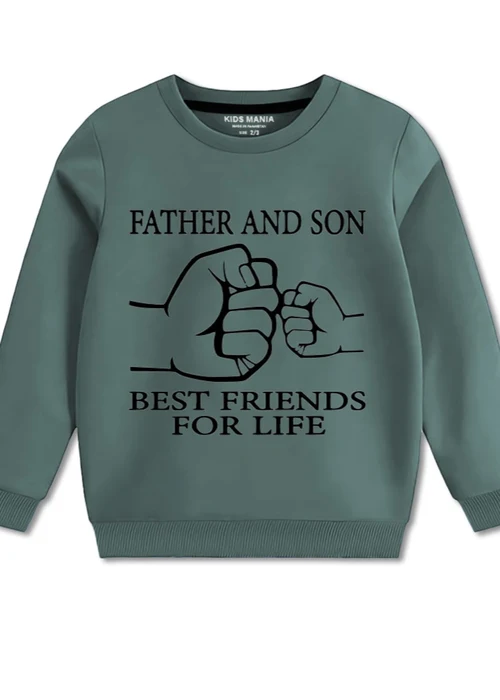 Kids Mania | Fern Green Fleece Sweatshirt