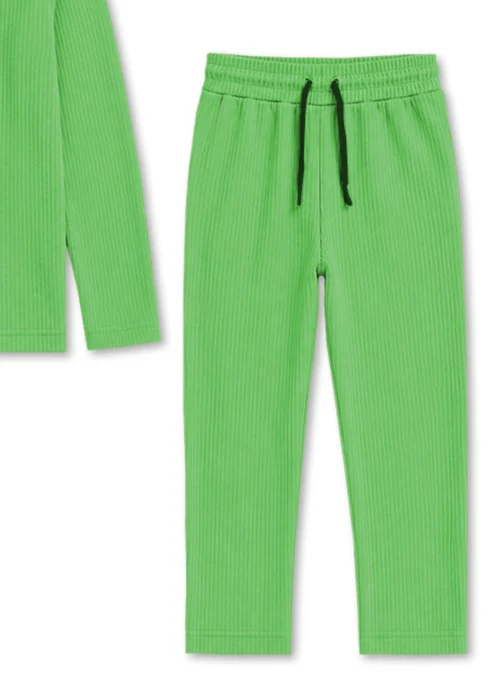 Kids Mania | Lime Green Poly Grip Co Ord Set - Image 3