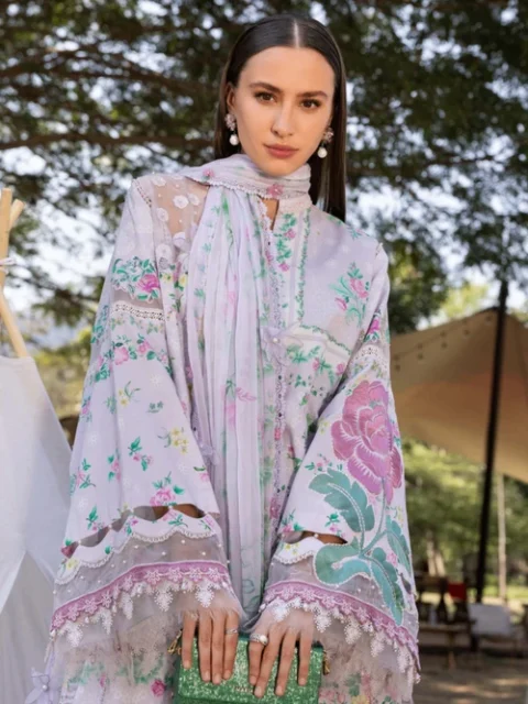 Maria B | Lilac Lawn Kurta Set