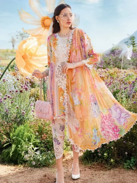 Maria B | Multi Lawn Kurta Set