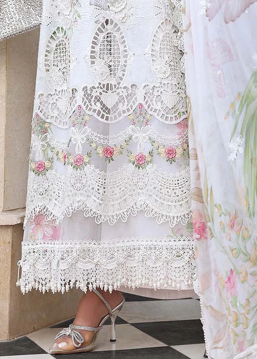 Maria B | Off-White Lawn Unstitched - Image 3