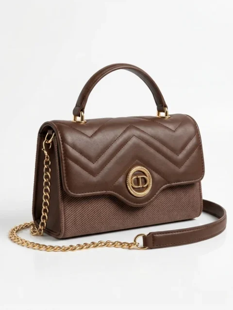Mohagni | Brown PU Leather 1 Piece