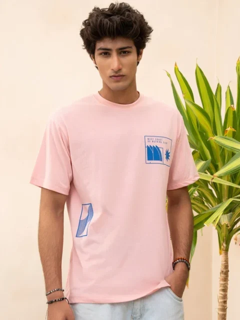 Zellbury | Pink Polycotton Graphic T-Shirt