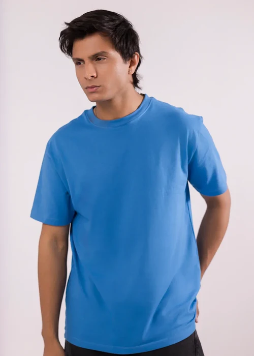 Zellbury | Premium Royal Blue Single Jersey Knit T-Shirt