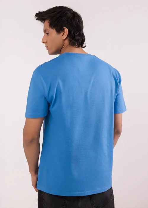 Zellbury | Premium Royal Blue Single Jersey Knit T-Shirt - Image 3