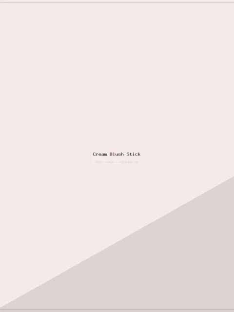 Cream Blush Stick