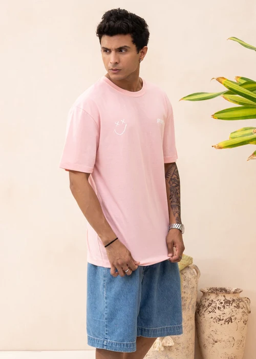 Zellbury | Stylish Pink Polycotton Graphic T-Shirt - Image 4