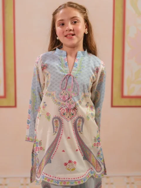 Sprinkles Beige Ice Blue 2 Piece Suit | Elegant Summer Wear