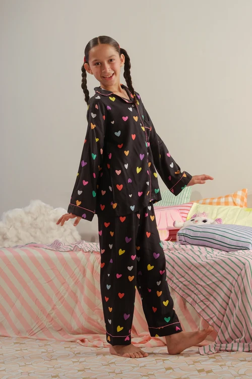 Sprinkles Dream Fireworks | Charming Black Girls' 2-Piece Night Suit - Image 2