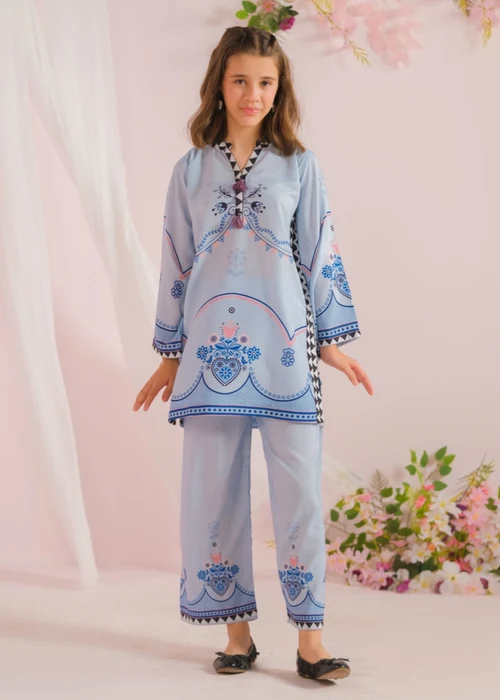 Sprinkles Ice Blue 2 Piece Suit | Elegant Summer Wear