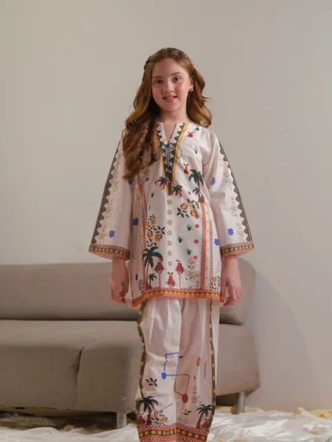 Sprinkles Ivory Girls 2 Piece Suit | Elegant Heritage Prints