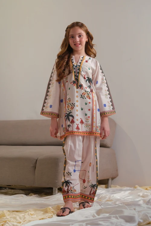 Sprinkles Ivory Girls 2 Piece Suit | Elegant Heritage Prints
