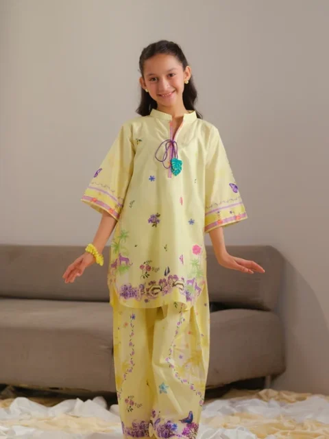 Sprinkles Yellow Radiance Girls 2 Piece Suit | Elegant Floral Style