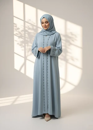 Nayyab Ice Blue Nidha Outfit | Elegant Everyday Style